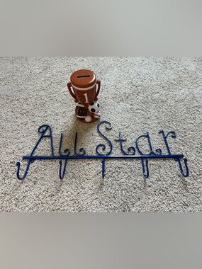 Wall Hook Sign in Blue - Personalized Home Wall Decor